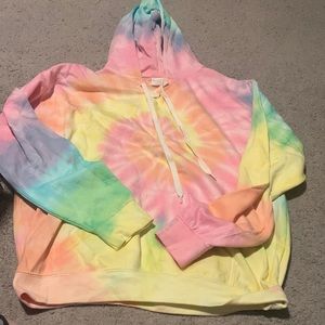Dreamsicle Rainbow Tie Dye Sweatshirt Hoodie
